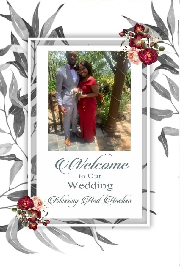 Wedding welcome board printed by Signpartners